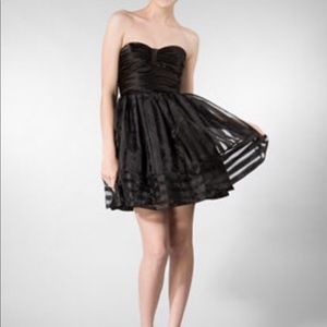 Betsey Johnson evening black sweetheart dress